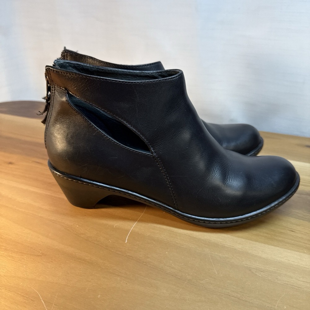 Dansko‎ Bonita Black Leather Ankle Boots Booties Women's Size 8.5-9 US / 39 EUR
